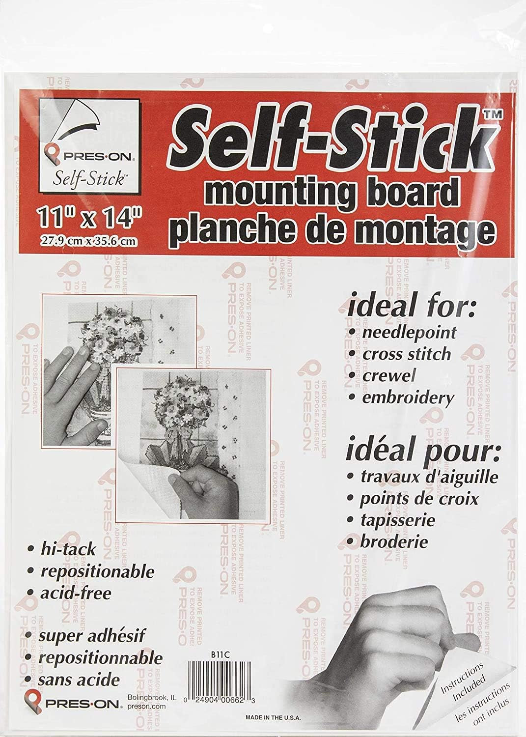 Press-On Mounting Board 11"X14"-6/Pk-11X14, 6 Pack