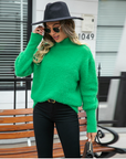 Woman Knitting Sweater