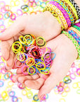 17160+ Loom Rubber Bands Refill Kit in 34 Color with 600 Clips,6 Hooks,1 Instruction, Premium Bracelet Making Kit for Kids Weaving DIY Crafting Gift