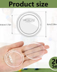 20 Set Clear Button Pins for Crafts,Plastic Button Making Kit,Blank Button Pins Bulk, Make Your Own Buttons Badge Maker Diy Crafts,Photo Buttons Make Your Own Buttons(2.36 Inch)