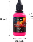 24 Colors Airbrush Paint Set Include Metallic and Neon Colors, Opaque & Water Based Acrylic Paint, Leather & Shoe Airbrush Paint Kit for Artists, Beginners, and Students