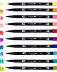 56217 Dual Brush Pen Art Markers, Retro, 10-Pack. Blendable, Brush and Fine Tip Markers