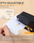 Slot Puncher, Badge Hole Punch for Id Card, PVC Slot and Paper, Heavy-Duty Hole Punch for Pro Use