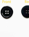100Pcs Black Sewing Buttons,4-Hole Craft Buttons, 5 Sizes,With Compartment Storage Box, Suitable for Sewing,Suit Coat Shirt Buttons,Diy Decoration (Black)