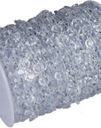 99FT DIY Garland Diamond Acrylic Crystal Beads Strand Shimmer Wedding Decorations Party Decoration Crafting Projects (Iridescent)