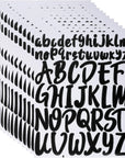 12 Sheets Alphabet Stickers, 12 Colors Self Adhesive Vinyl Letter Stickers Aesthetic, Waterproof Letter Sticker for Water Bottles, Door, Car, Scrapbooking, Poster, Cup
