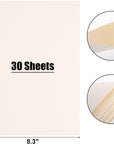 30 Sheets White Cardstock, 8.5 X 11 Inches Cream Card Stock 230 Gsm Heavyweight Craft Paper, for DIY Crafts Scrapbook Invitation Card Making