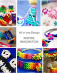 10 Colors 3000+ Rubber Band Bracelet Kit Loom Making Kit for Kids Birthday Gift Christmas