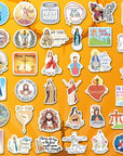 Catholic Stickers 400PCS Religious Stickers for Kids, Bible Verse Stickers for Journaling Women Catholic Jesus Stickers for Water Bottles Laptop Catholic Gifts