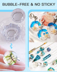 UV Resin Kit with Light, Crystal Clear Hard Resin Glue Sunlight Curing UV Resin Beginner Kit for Jewelry, Coating, and Casting, DIY Craft