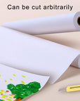 White Drawing Paper Roll - 20 M Art Paper Roll (44CM X 20M) Painting Sketching Paper for Easel Paper, Bulletin Board Paper, Wall Art
