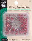 132 Pearlized Pins, Petite, White, 3/4-Inch (150-Count)