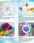 20 Colors Tie Dye Kit, Tie Dye Shirt DIY Fabric Dye for Women, Kids, Men, with Rubber Bands, Great for Family Friends Group Party Supplies