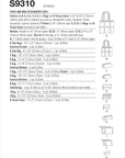 Assorted Cosmetic Tote Bag Packet, Code 9310 Sewing Pattern, One Size, White