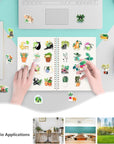 Reusable Sticker Book Collecting Album Sticker Storage Book for Adults Laser Style 35 Sheets A5 Size Release Paper Sticker Organizer Keeper (LS-1)