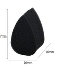Face Paint Sponges Face Painting Black Sponges Petals High Density for Art Work and Body Paint (10 Petals + 10 Half Moon)