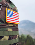 American Flag Embroidered Patches,Government Issue Military Surplus,Vest Size Tactical Military Morale Flag Patch,Hook and Loop USA Flag Patches Set for Caps,Bags,Backpacks,Tactical Vest,1-Pack