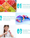 10 Colors 3000+ Rubber Band Bracelet Kit Loom Making Kit for Kids Birthday Gift Christmas
