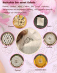 6 Sheets 8.5"X11" Sticky Water Soluble Embroidery Stabilizer, Dissolvable Printable Self Adhesive Wash Away Stabilizer for Print or Draw Patterns Hand Machine Embroidery