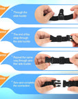 1 Inch Plastic Buckles, 80 Side Release Strap Buckles and Slides Parachute Buckles for DIY Backpack Luggage Strap