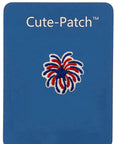 Patriotic US Flag Fireworks Embroidered Iron on Patch