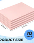 10 Pack 4" X 6" Pink Rubber Linoleum Blocks Rubber Carving Blocks Stamp Making Kits for Printmaking, Stamp Soft Rubber Crafts
