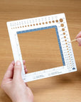 Swatch Ruler & Needle Gauge, White