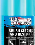 Brush Cleaner and Restorer, 4 Ounce Bottle - Quickly Cleans Paint Brushes, Airbrushes, Art Tools - Cleaning Solution to Remove Dried on Acrylic, Oil and Water-Based Paint Colors