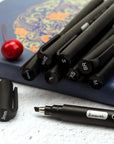 Calligraphy Pens,8 Size Calligraphy Pens for Writing,Brush Pens Calligraphy Set for Beginners, Hand Lettering Pens