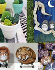 Rocks for Painting 20 Pcs 2.2-3.2” River Rocks for Paint Rock Natural Flat & Smooth Stones for Painting for Kids & Adult Craft Gift