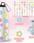 630 Pieces Mini Flower Stickers for Scrapbooking Mini Flower Shapes Stickers 10 Sheets Aesthetic Flower Stickers Self Adhesive Flower Shapes Decals Pastel Stickers for Water Bottle, Arts Craft