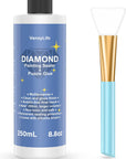 Updated Diamond Painting Sealer 250ML with Silicone Brush, 5D Diamond Painting Glue Accessories Permanent Hold & Shine Effect for Diamond Painting and Jigsaw Puzzles (8.8 OZ)