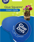 , Glue Squares Dot N' Go Dispenser, Double-Sided, 3/16", 450 Dots, Permanent, DIY Craft Glue Tape, Sticky Adhesive Glue Points, Liquid Hot Glue Alternative, Clear