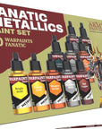 Metallic Paint Set-Hobby Acrylic Paint Set of 8 Metallic Acrylic Paint, 18Ml Dropper Bottles-Acrylic Hobby Paint Set of Acrylic Metallic Paint with Bright Gold Acrylic Paint Metallic