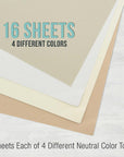 9" X 12" Premium Pastel Paper Pad, 80 Pound (180Gsm), Assorted Natural Tone Paper Colors, Pad of 16-Sheets (Pack of 2 Pads)