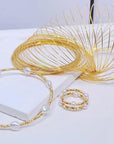 Jewelry Memory Wire Stainless Steel Craft Wire for Jewelry Making Necklace Bracelet Ring Earring Crafts Supplies DIY Jewelry Making Wire (6 Colors*4 Yards, 320 Coils)