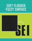 S.E.I 3-Inch Iron-On T-Shirt Letters, Block Letter Flock Heat Transfers, Black