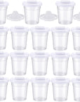 12 Packs No Spill Paint Cups with Lids for Kids Reusable Spill Proof Paint Cups for Classroom Arts Crafts Supplies