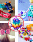 21900+ Loom Bands Refill Kit with Organizer, 20000+ Rubber Bands in 41 Colors, 1000 Clips,280 Beads, 5 Tassels, 5 Crochet Hooks and More, Bracelet Making Set for Girls Boys Christmas Gift