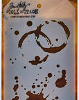 Tim Holtz Layered Stencil 4.125"X8.5", Splatters