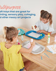 Art Trays, Craft Organizer, Contemporary, 6-Piece