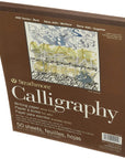 STR- 50 Sheet Tape Bound Calligraphy Pad, 8.5 by 11", White