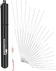 Beading Needles, 20 Pieces,Assorted Sizes, Seed Beading Needles,Large Eye Beading Needles for Beading & Jewelry Making with Aluminum Storage Tube
