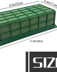 2 Pieces Floral Foam Cage,Flower Arrangements Supplies with Floral Foam,Rectangle Flower Holder Floral Foam Bricks for Fresh Flower Wedding Holiday Decorations