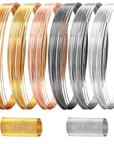 Jewelry Memory Wire Stainless Steel Craft Wire for Jewelry Making Necklace Bracelet Ring Earring Crafts Supplies DIY Jewelry Making Wire (6 Colors*4 Yards, 320 Coils)