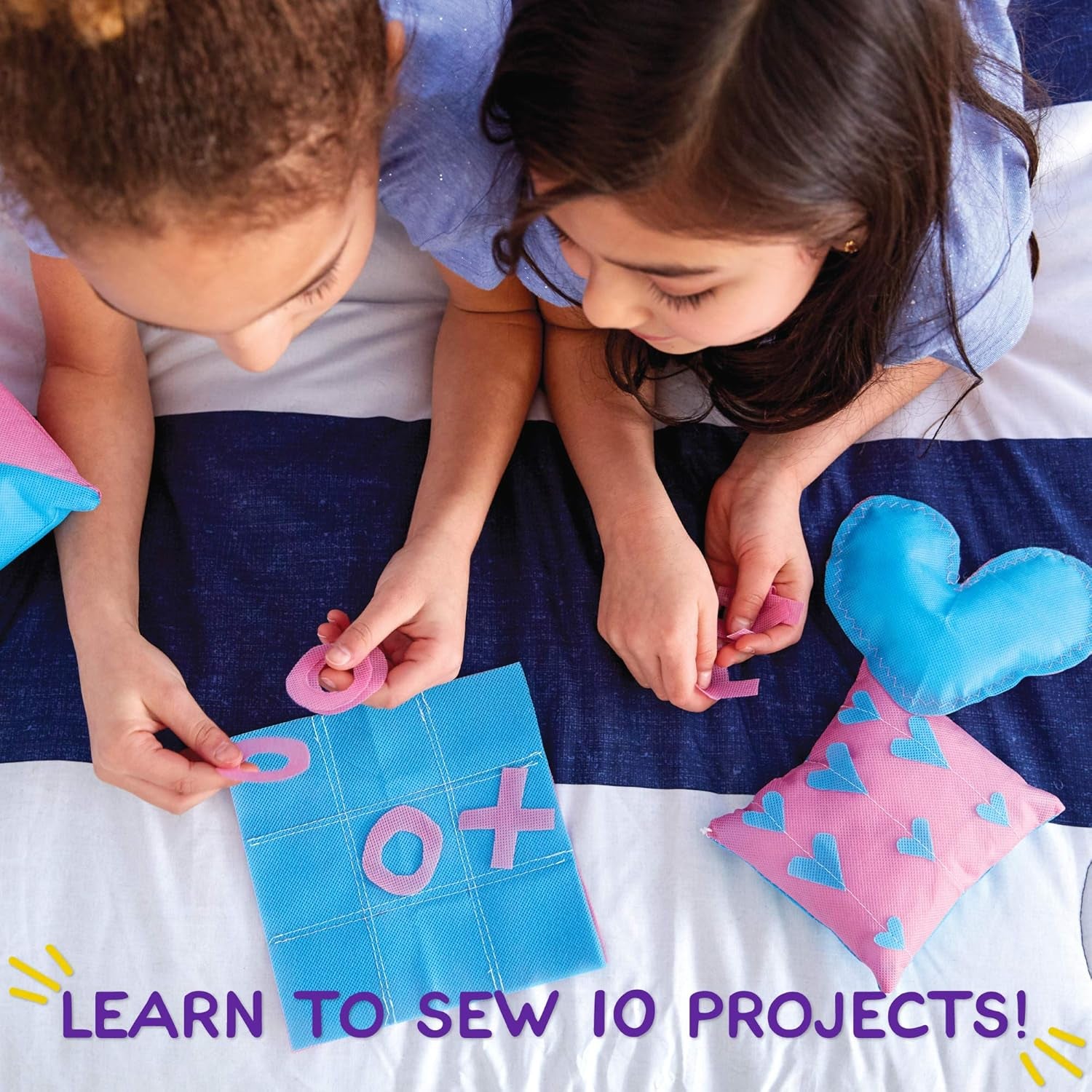 My Very Own Sewing Machine, Portable Battery Powered First Sewing Machine, Includes Fabric, Thread, Measuring Tape, & Stuffing, Beginner Sewing Machine for Kids Ages 8+