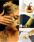 100PCS Gold Leaf Sheets for Gilding Painting DIY Craft Non Fading Non Oxidising 6.1X5.3In