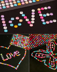 3120Pcs 6Mm Self-Adhesive Rhinestone Stickers Gem Stickers Jewels Crystal Embellishment Sheet for Crafts DIY Card Making (12 Sheets)