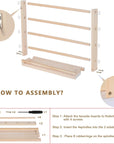 Ribbon Organizer,Ribbon Holder Organizer Rack,Ribbon Spool Holder Suitable for Wreath Making Supplies,Spool Holder,Ribbon Storage Organizer for Craft Room,Sewing Room and Flower Store.