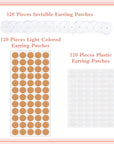 360 Pieces Ear Lobe Support Patches Earring Backs for Droopy Ears Earlobe Support for Earrings Earring Sticker Backs Earring Support Patches Heavy Earring Holder for Women Ear Earring Home Supplies
